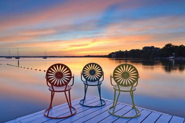 photo of Terrace chairs in front of Lake Mendota