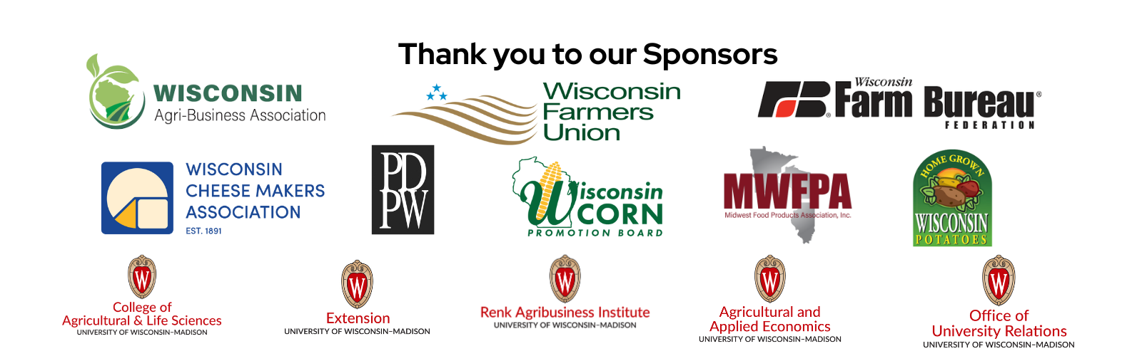 Thank you to our sponsors